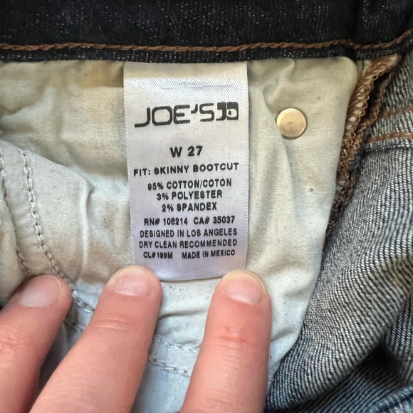 Joe’s Jeans Mid Rise Skinny Boot Cut Blue Jeans Size 27 - Excellent Condition! - Picture 3 of 8